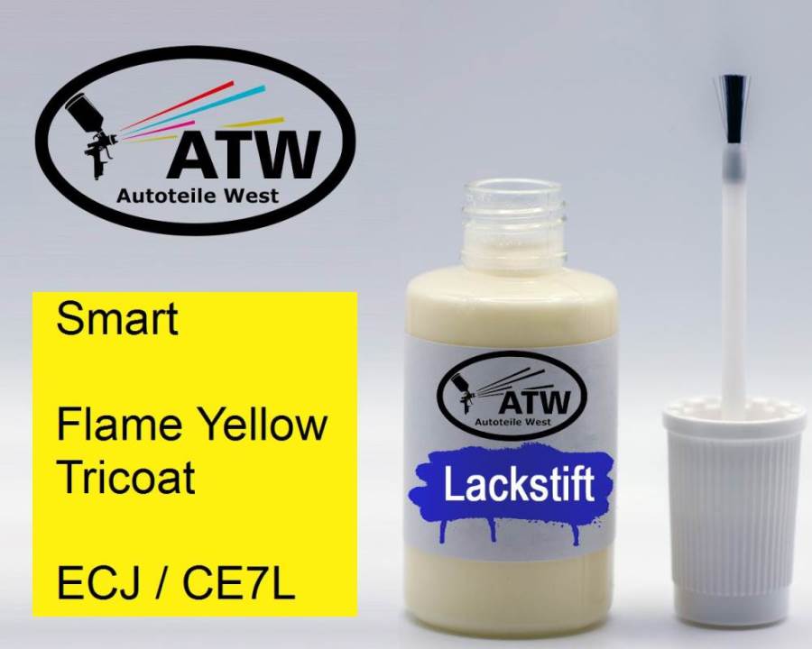 Smart, Flame Yellow Tricoat, ECJ / CE7L: 20ml Lackstift, von ATW Autoteile West.